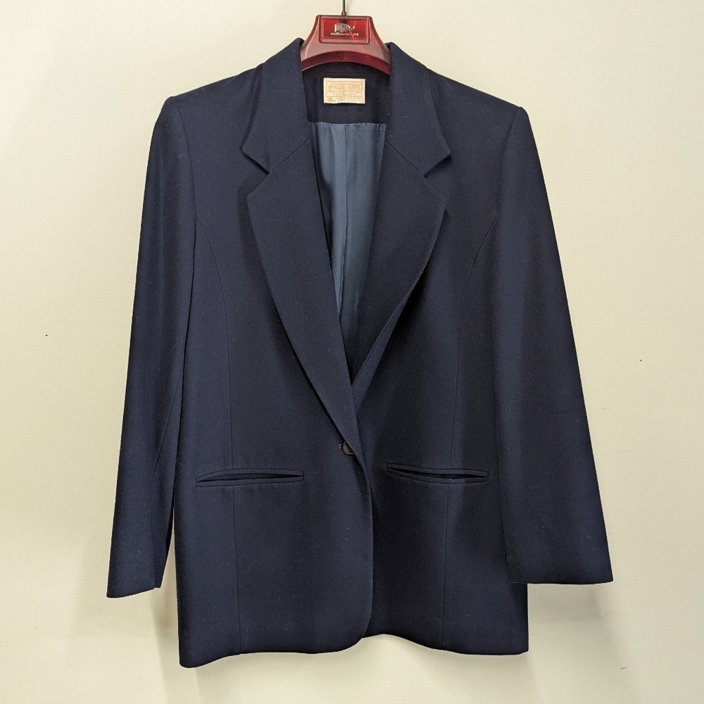 Pendleton Wool Navy Blazer Classic Preppy Country… - image 5